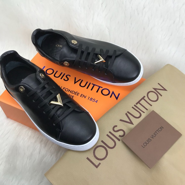 LOUİS VUİTTON SESSENTİAL V FRONTROW SNEAKERS BLACK
